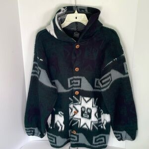 Artesanias Unisex  Large  Wool Jacket  Lama Button Down  Sweater